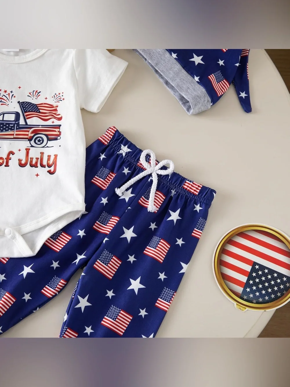 🏷️ Baby Outfit Set - Stars & Flags: 12-18 months (see listing Text for deal)